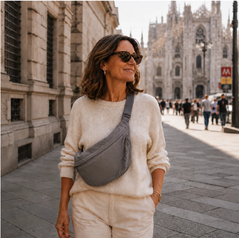 Chiara | Bolso de hombro gris