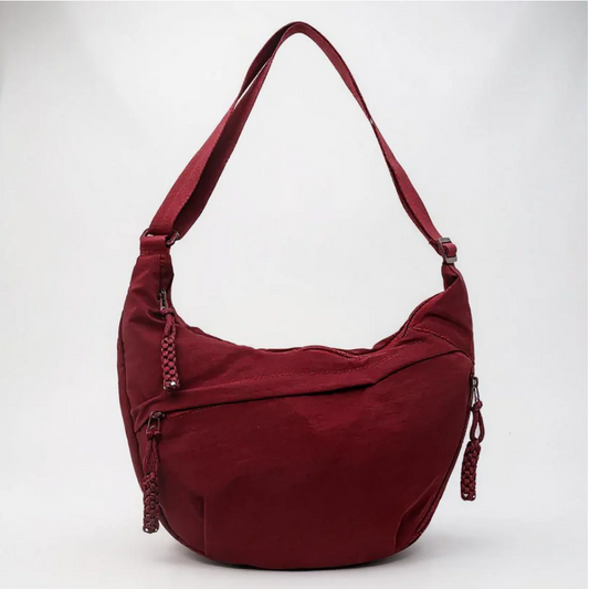 Rosa | Bolso de hombro burdeos
