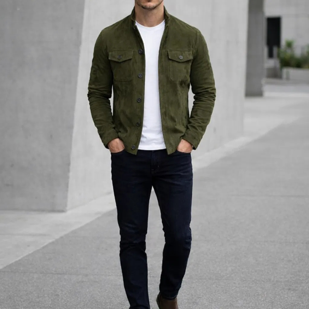 Lorenzo | Chaqueta de ante premium