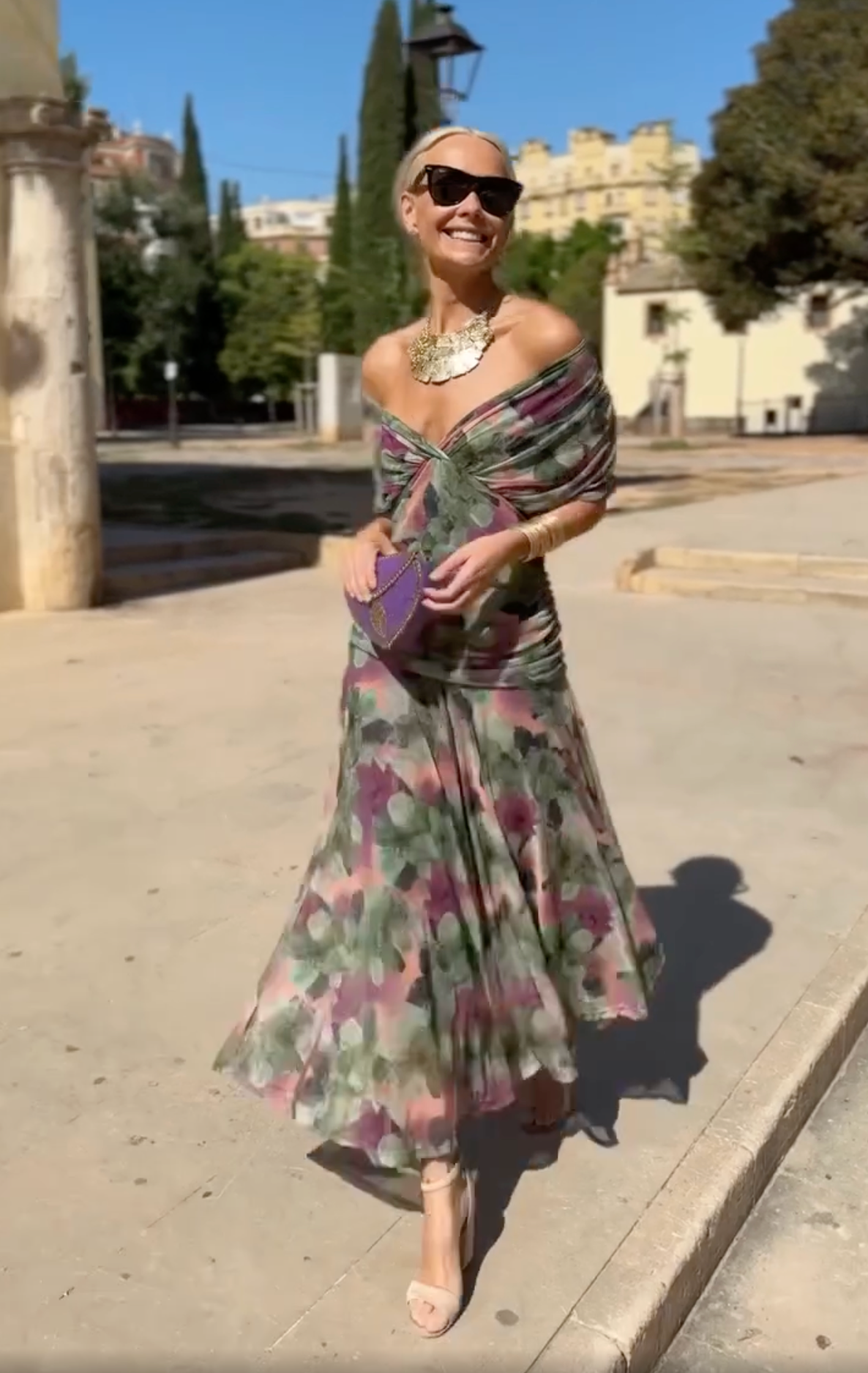 Eloria | Vestido floral de caída etérea