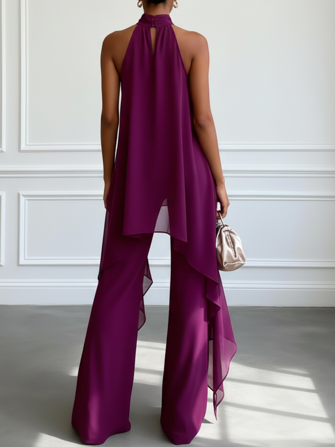 Noelia | Conjunto halter fluido elegante